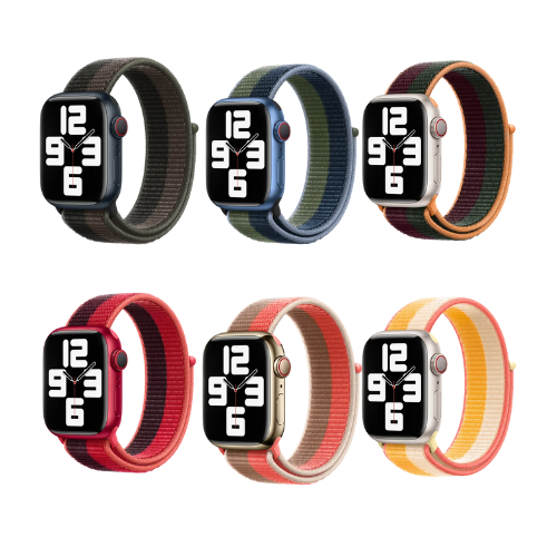 רצועת בד קלועה ספורטיבית Woven Nylon Sport Loop Watch Strap