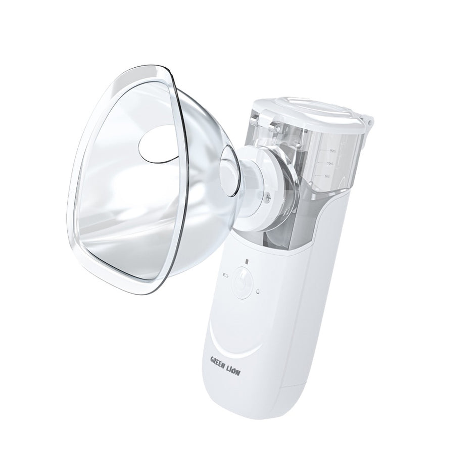 נבולייזר נייד מקצועי ‎Green Lion Portable Nebulizer Pro – לבן