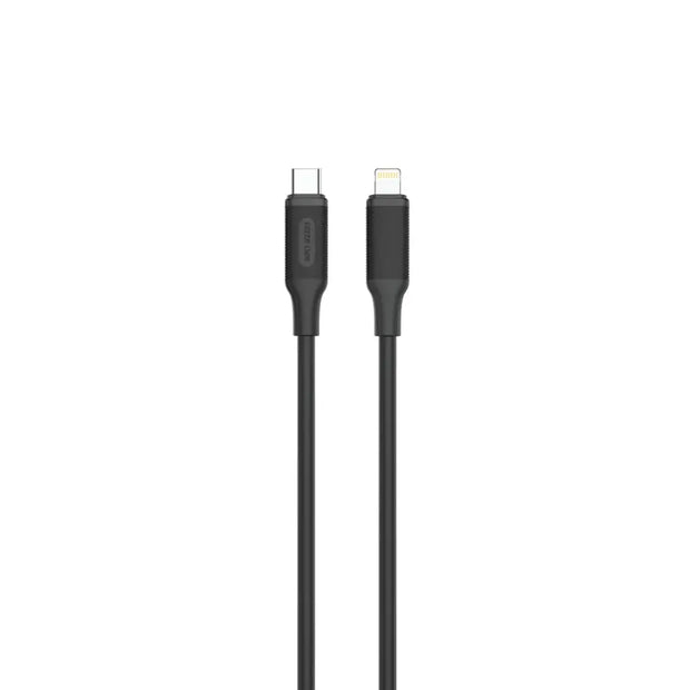 מטען קיר Green Lion PD 20W + QC כולל כבל USB-C ל-Lightning – שחור