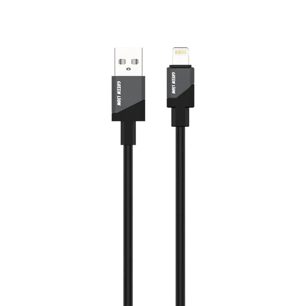 כבל סיליקון Green Lion USB-A ל-Lightning – שחור