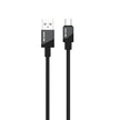 כבל סיליקון Green Lion USB-A ל-USB-C – שחור