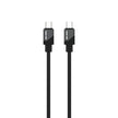 כבל סיליקון Green Lion USB-C ל-USB-C – שחור