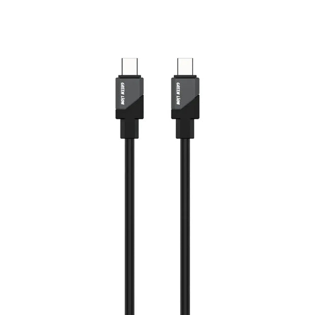 כבל סיליקון Green Lion USB-C ל-USB-C – שחור