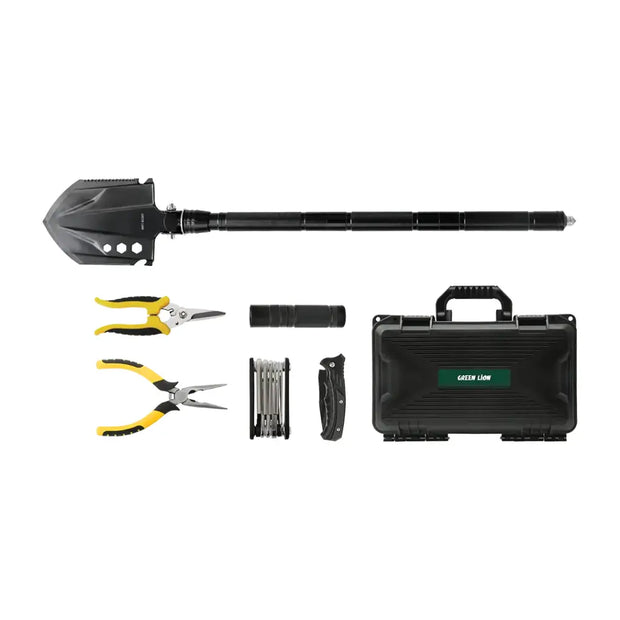 ערכת כלי הישרדות Green Lion Survival X9 Outdoor Tool Kit – שחור 🌲🛠️