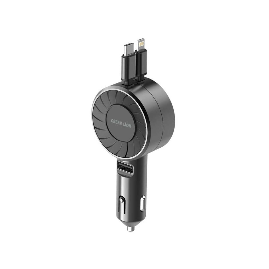 מטען רכב טלסקופי Green Lion 50W – שחור