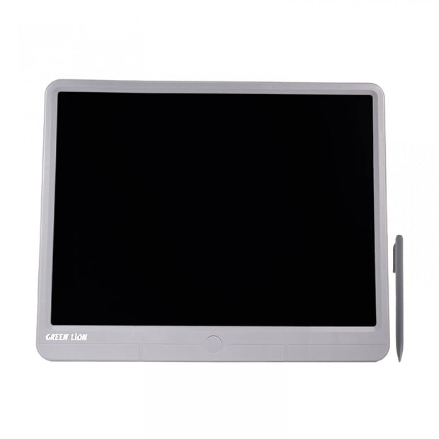 לוח כתיבה דיגיטלי Green Lion LCD Digital Writing Pad 15″ – אפור ✏️🖥️✨