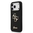 Guess Luxury Liquid Silicone Case – iPhone 17 Pro Max | Black