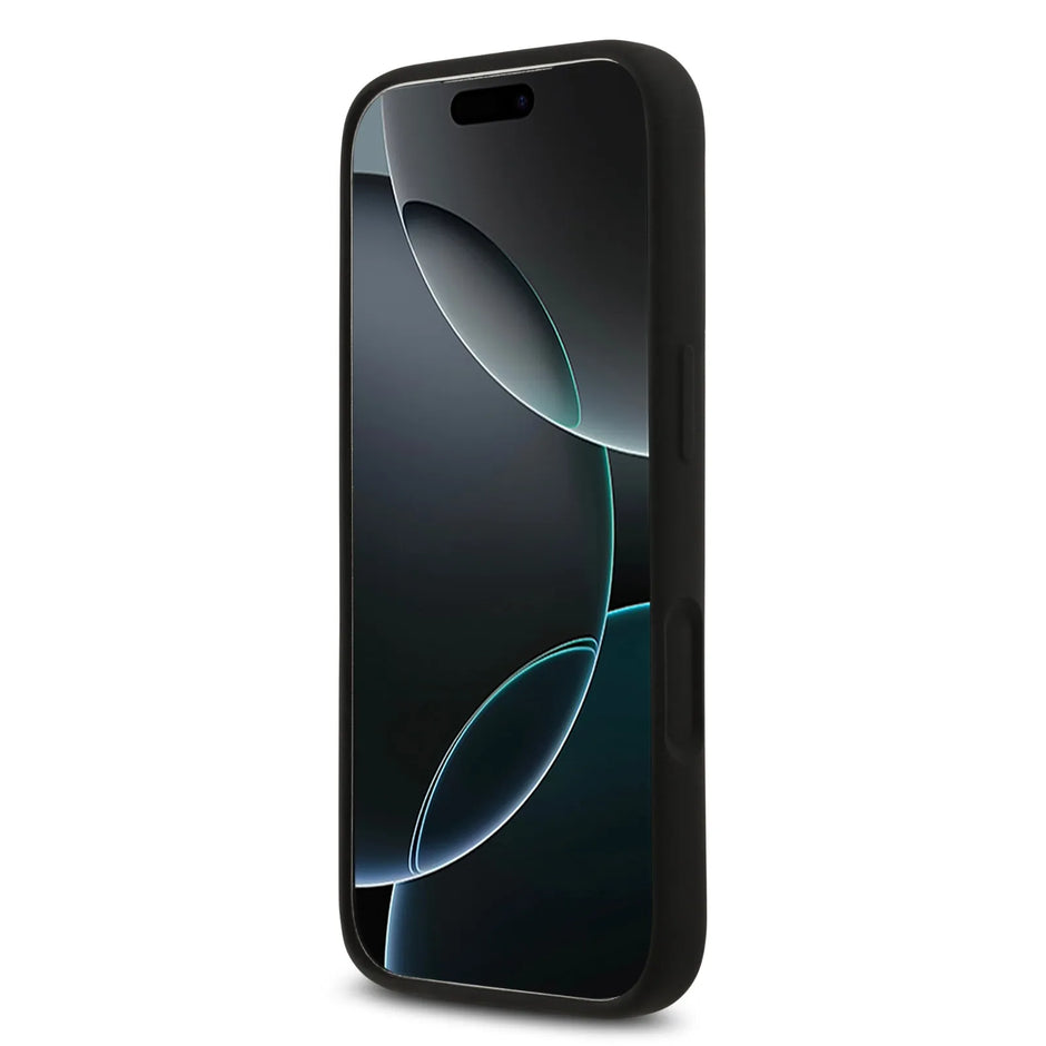 Guess Luxury Liquid Silicone Case – iPhone 17 Pro Max | Black