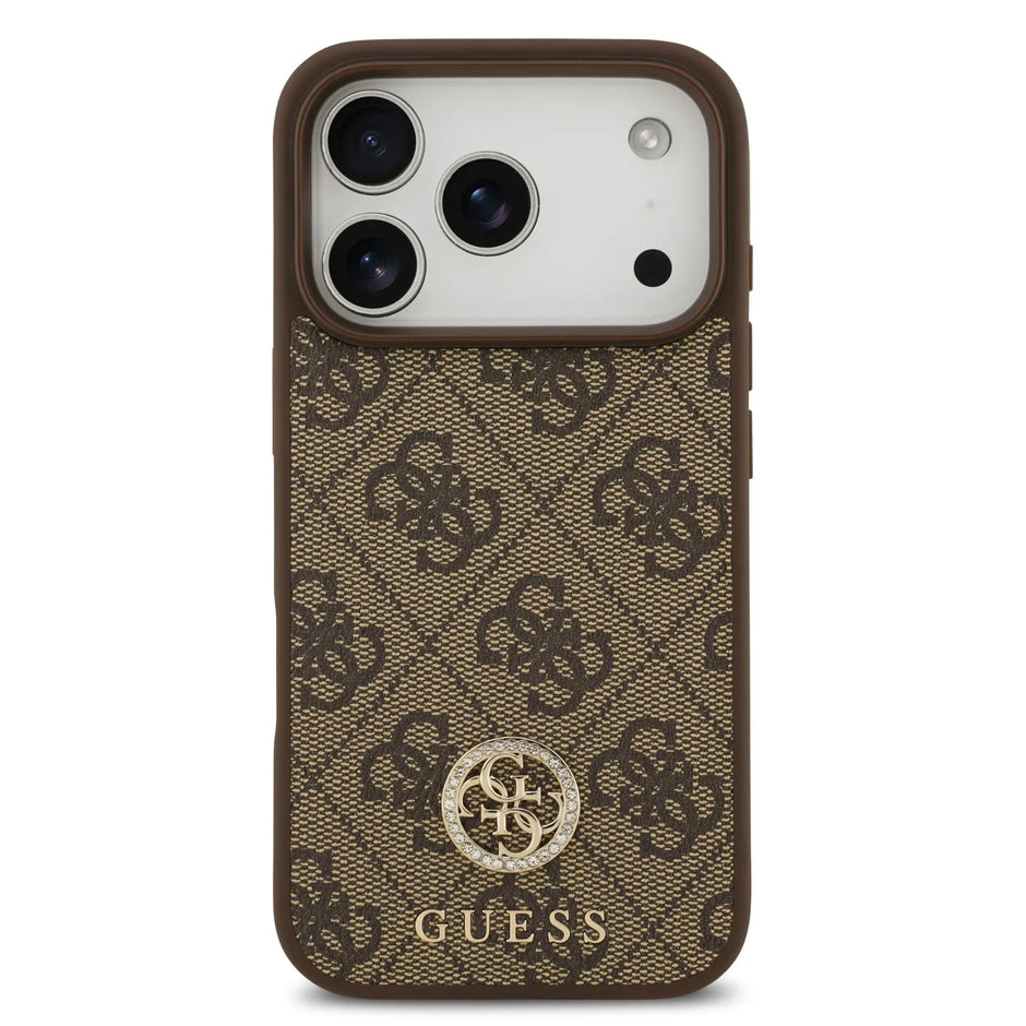 Guess Luxury MagSafe 4G PU Leather Case – iPhone 17 Pro Max