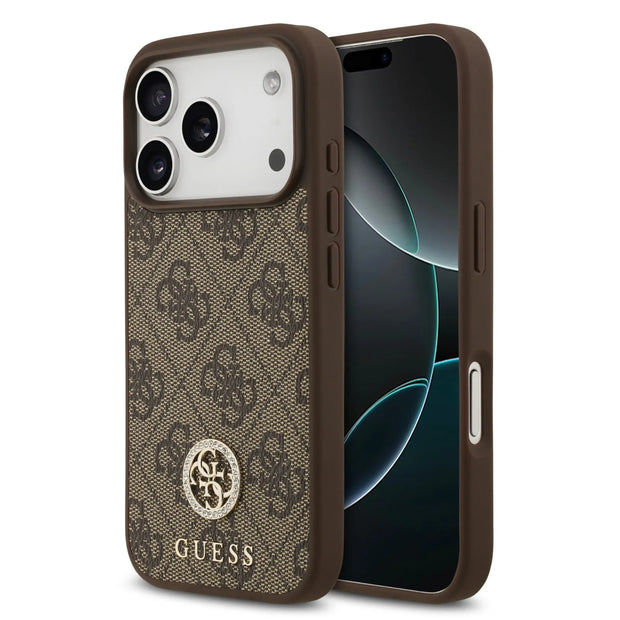 Guess Luxury MagSafe 4G PU Leather Case – iPhone 17 Pro Max