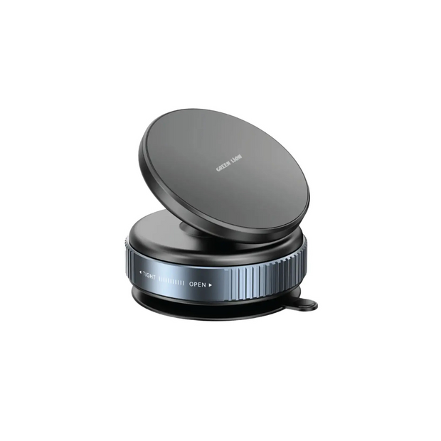 מחזיק טלפון מגנטי גמיש Green Lion Magno Flex Vacuum Suction Holder – שחור