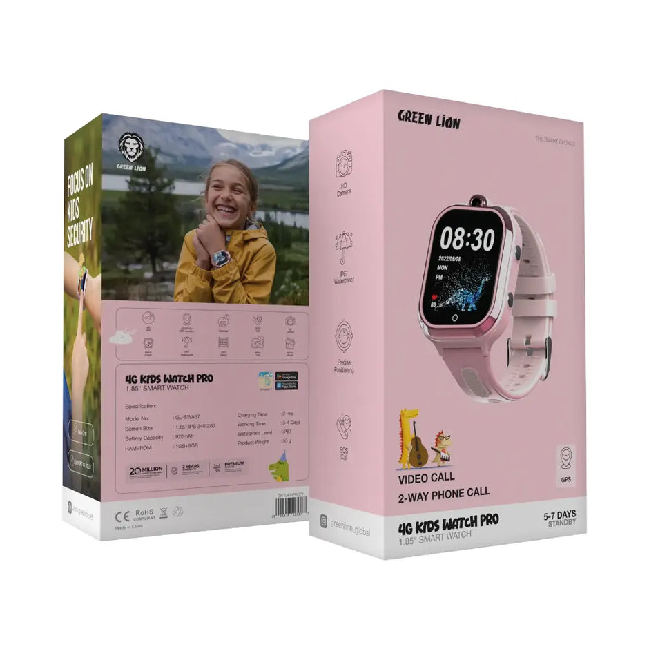 שעון חכם לילדים Green Lion 4G Kids Watch Pro 1.85″ Smart Watch