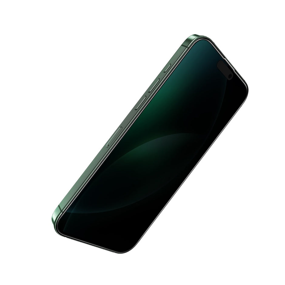 מגן מסך פרטיות Green Lion 9H Steve Privacy Anti-Peeping Glass – מסגרת שחורה 🕶️📱🛡️