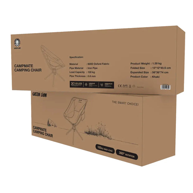 כיסא קמפינג Green Lion CampMate 🪑🌿