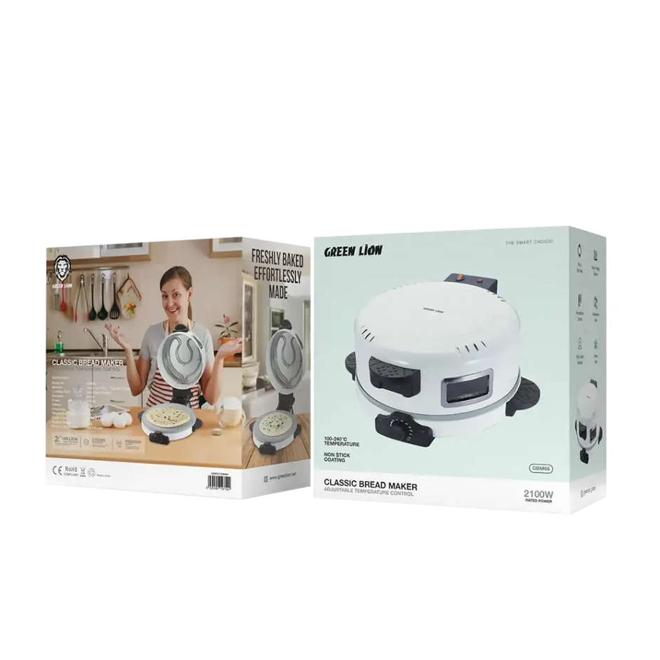 מכונת לחם Green Lion Classic Bread Maker בעוצמה של 2100W – לבן
