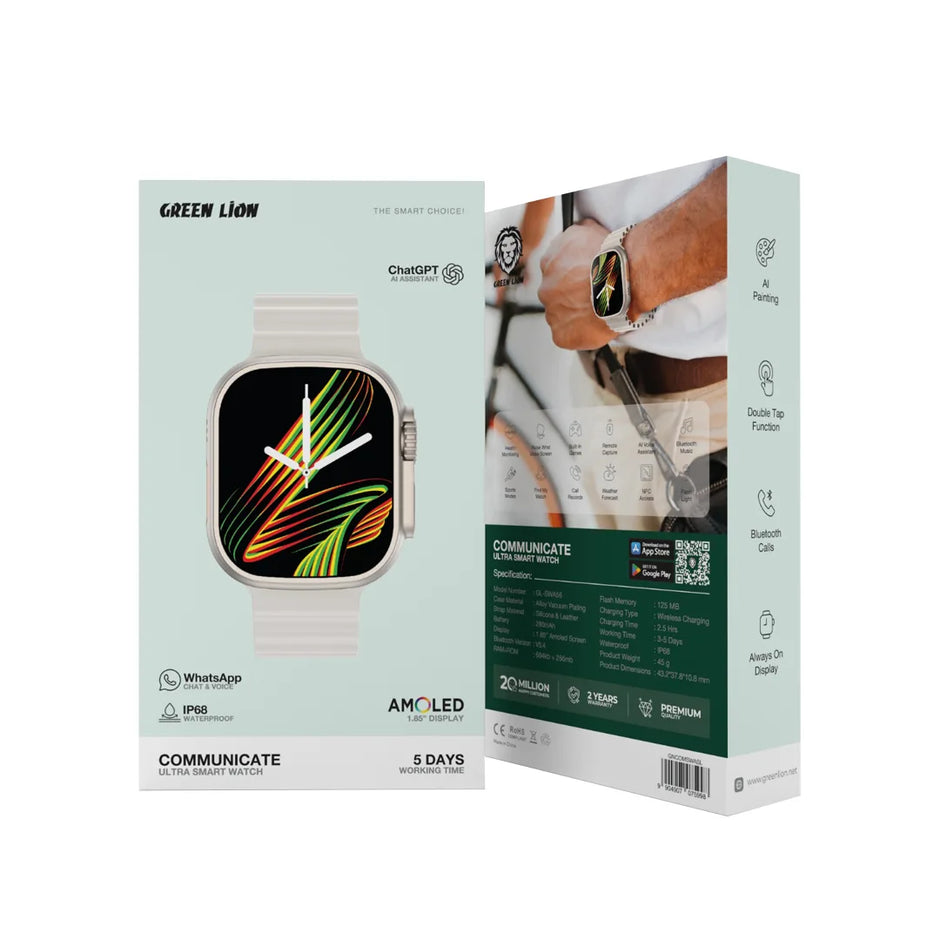 שעון חכם Green Lion Communicate Ultra Smart Watch