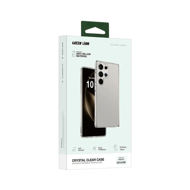 כיסוי שקוף Green Lion Crystal Clear לסמסונג S25 – שקוף