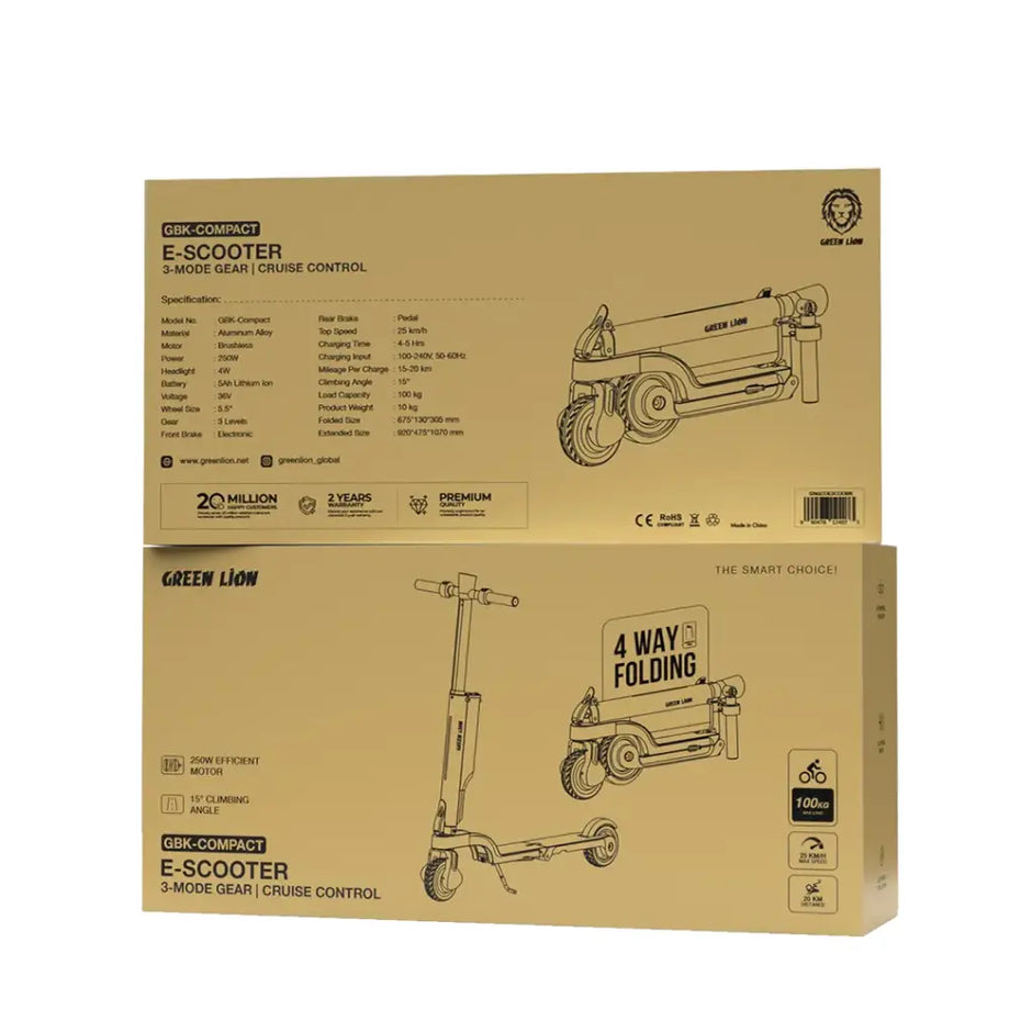 קורקינט חשמלי Green Lion GBK-Compact E-Scooter – שחור