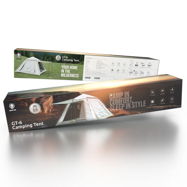אוהל קמפינג Green Lion GT-6 – צבע בז’ 🏕️🤎