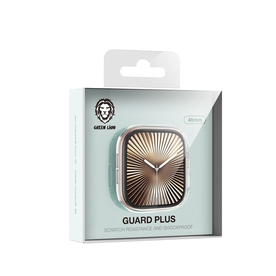 מגן קשיח לשעון Apple Watch Green Lion Guard Plus PC Case – שקוף