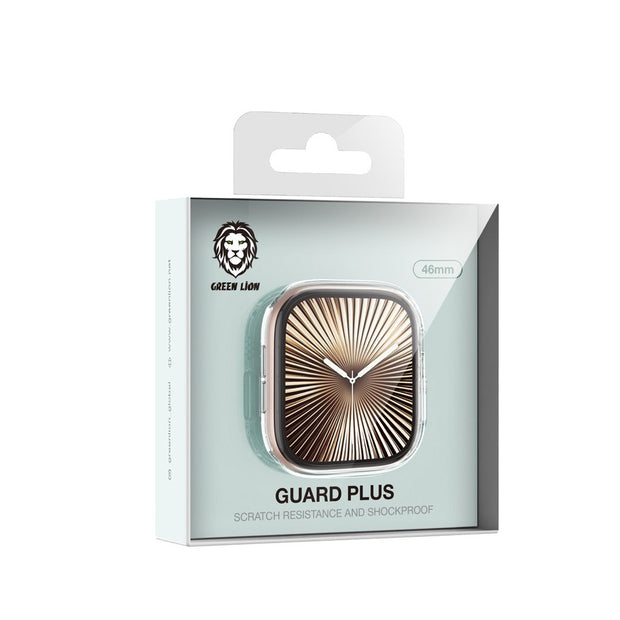 מגן קשיח לשעון Apple Watch Green Lion Guard Plus PC Case – שקוף