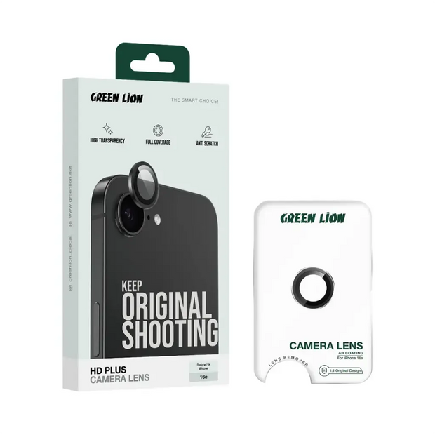 עדשת מצלמה Green Lion HD Plus לאייפון 16e 📸✨