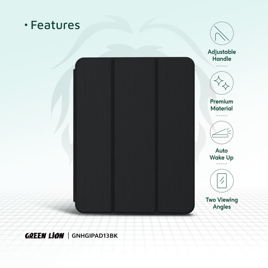 כיסוי פרימיום Green Lion Hogo עם מחזיק עט לאייפד Pro/Air ‎13″‎ 💼📱