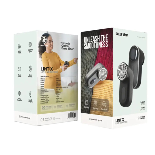 מכשיר להסרת מוך Green Lion Lint X – שחור