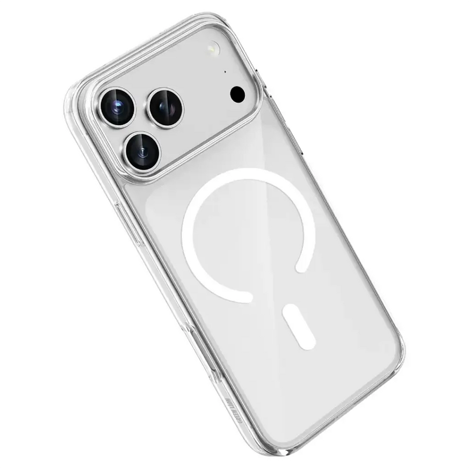 כיסוי מגנטי Green Lion MagSafe Crystal Clear Case לסדרת iPhone 17 – שקוף