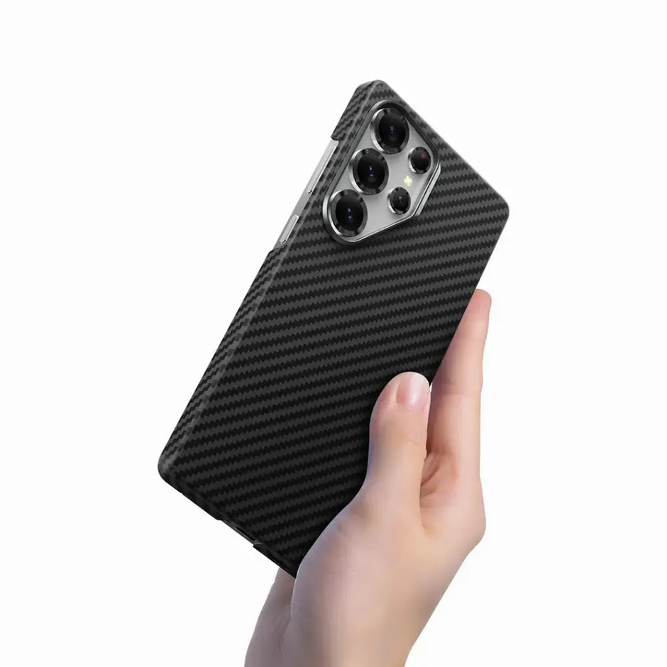 כיסוי מגנטי Green Lion MagSafe Kevlar Armor לגלקסי S25 Ultra – שחור 🛡️📱