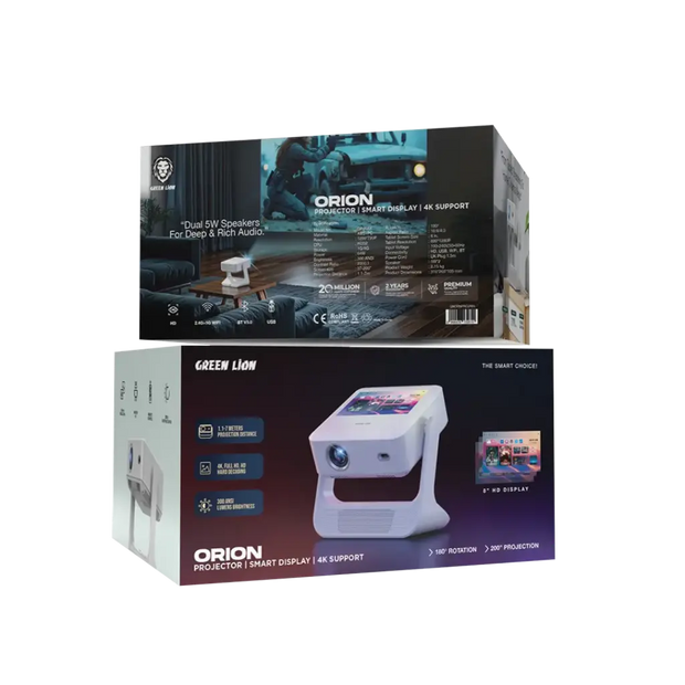 מקרן נייד Green Lion Orion Portable Projector – לבן