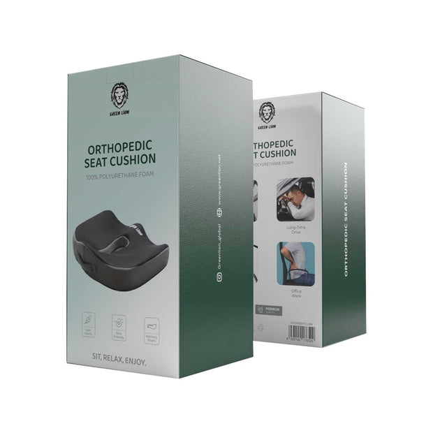 כרית ישיבה אורטופדית Green Lion Orthopedic Seat Cushion – שחור 🖤