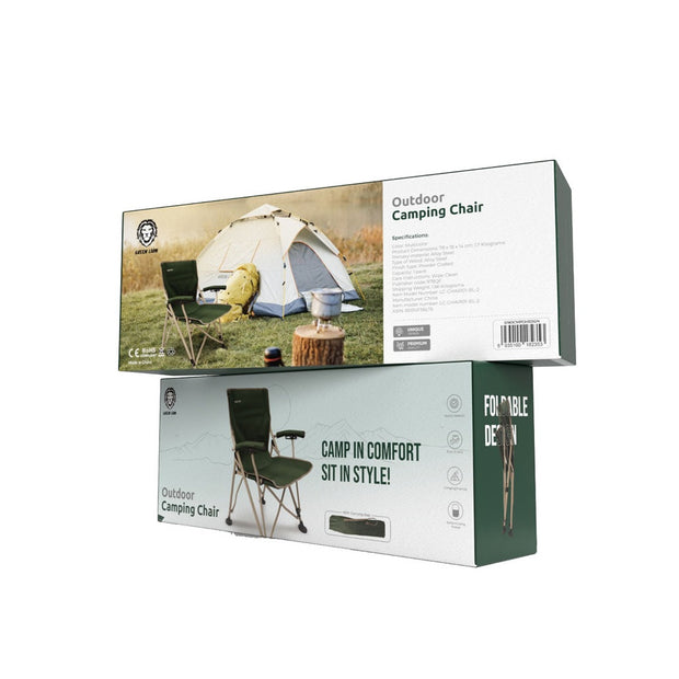 כיסא קמפינג Green Lion Outdoor Camping Chair – ירוק כהה 🪑🌲