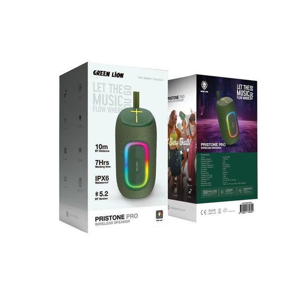 רמקול אלחוטי Green Lion Pristone Pro – שחור 🔊🖤