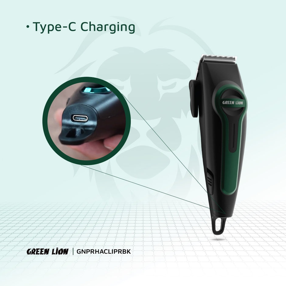 מכונת תספורת מקצועית Green Lion Professional Hair Clipper – שחור ✂️🖤
