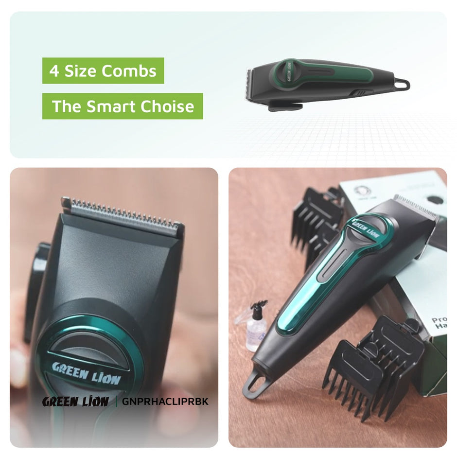 מכונת תספורת מקצועית Green Lion Professional Hair Clipper – שחור ✂️🖤