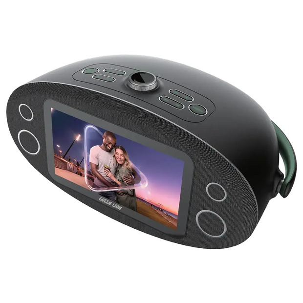 רמקול עם תצוגה Green Lion Sao Paulo – שחור 🔊🖤