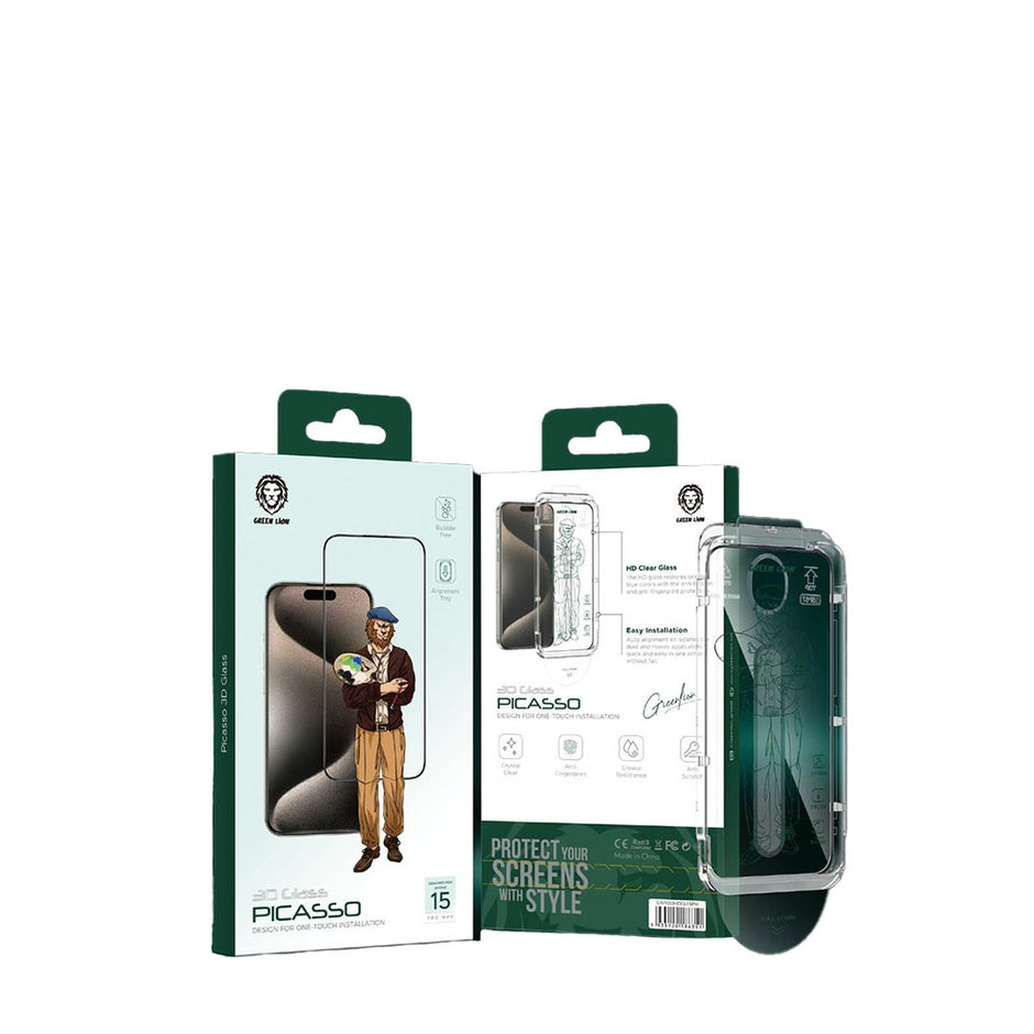 מגן מסך Green Lion Picasso 3D Glass 🎨📱