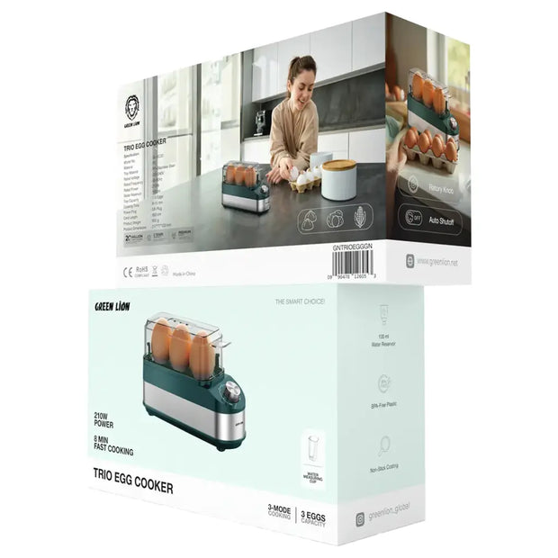 מכשיר לבישול ביצים Green Lion Trio Egg Cooker – ירוק