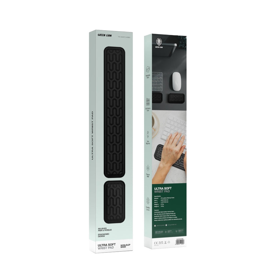 רצועת תמיכה ליד Green Lion Ultra Soft Wrist Pad – שחור 🖐️🖤✨