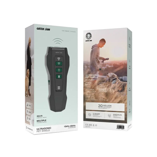 מכשיר Ultrasonic Pet Shield מבית Green Lion – שחור 🐾🔒