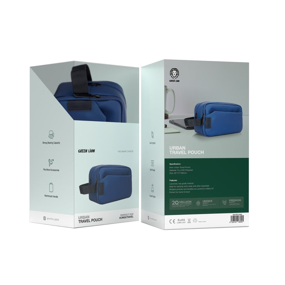 תיק נסיעות Green Lion Urban Travel Pouch – שחור 🖤✈️