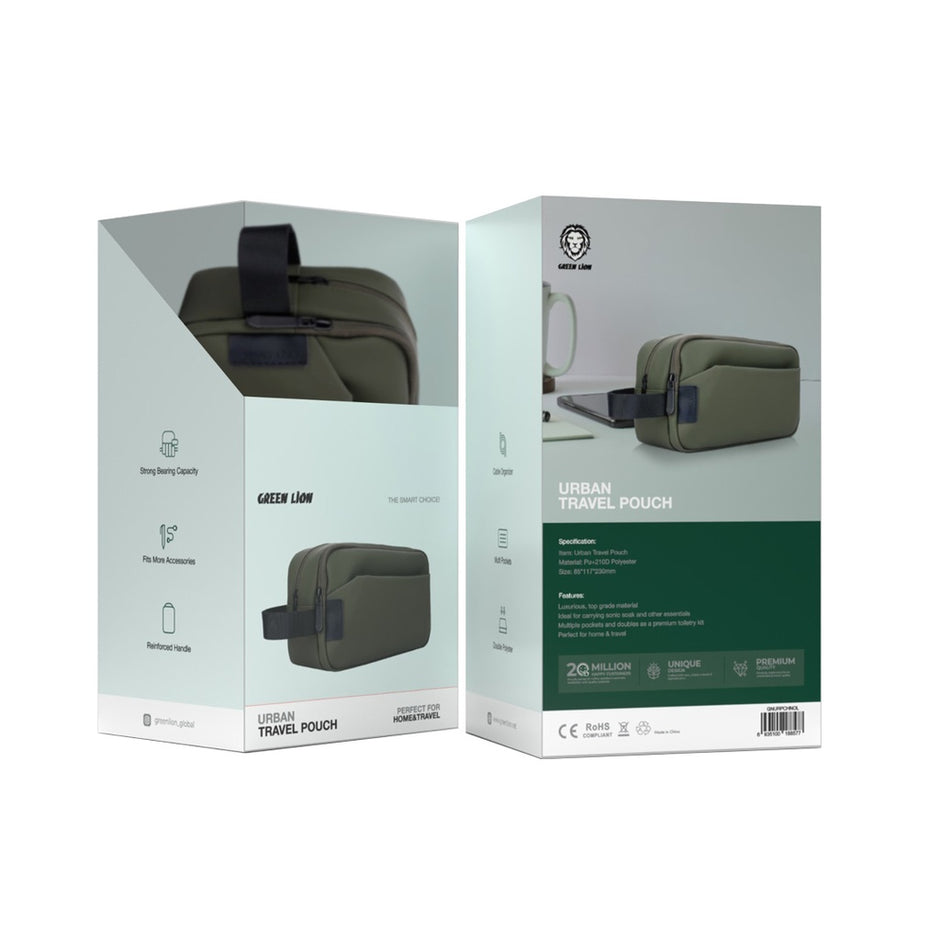 תיק נסיעות Green Lion Urban Travel Pouch – שחור 🖤✈️