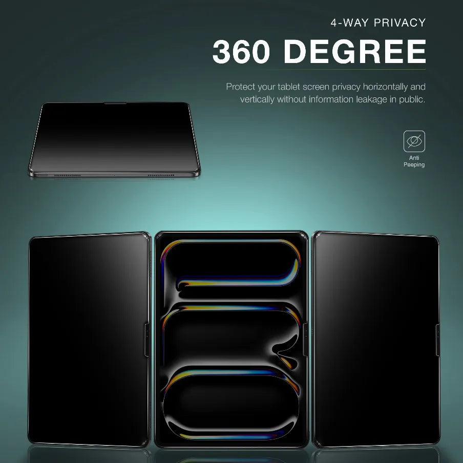מגן מסך פרטיות Green Lion iPad Screen Guard 360° Privacy – שחור 🔒📱✨ (תואם ל־iPad Pro 13