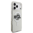 Karl Lagerfeld Luxury MagSafe IML Glitter Case – iPhone 17 Pro Max | Transparent