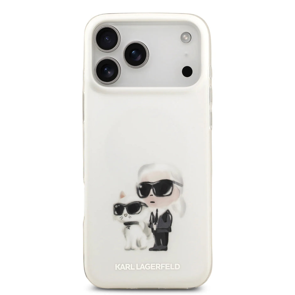 Karl Lagerfeld Luxury MagSafe IML Case – iPhone 17 Pro Max | White