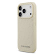 Karl Lagerfeld Luxury MagSafe Full Wrapped PU Leather Case – iPhone 17 Pro Max | Beige