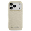 Karl Lagerfeld Luxury MagSafe Full Wrapped PU Leather Case – iPhone 17 Pro Max | Beige