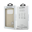 Karl Lagerfeld Luxury MagSafe Full Wrapped PU Leather Case – iPhone 17 Pro Max | Beige