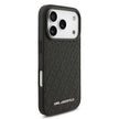 Karl Lagerfeld Luxury MagSafe Full Wrapped PU Leather Case – iPhone 17 Pro Max | Black